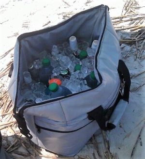 Red 12 Pack Soft Cooler Bag • Totally Waterproof Containers