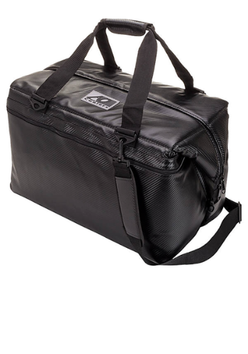 Black Carbon 48 Pack Soft Cooler • Totally Waterproof Containers